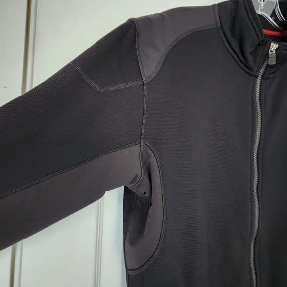 The North Face Men's TKA Stealth Full Zip Fleece Jacket Zip Pockets Black Sz LG - Picture 4 of 12